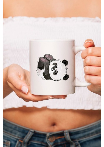 Panda Tasarımlı Kupa Bardak