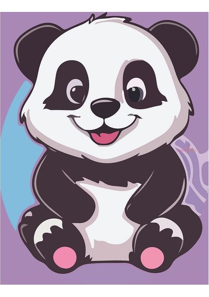 Sevimli Panda Eğitici 12 Parça Mdf Puzzle