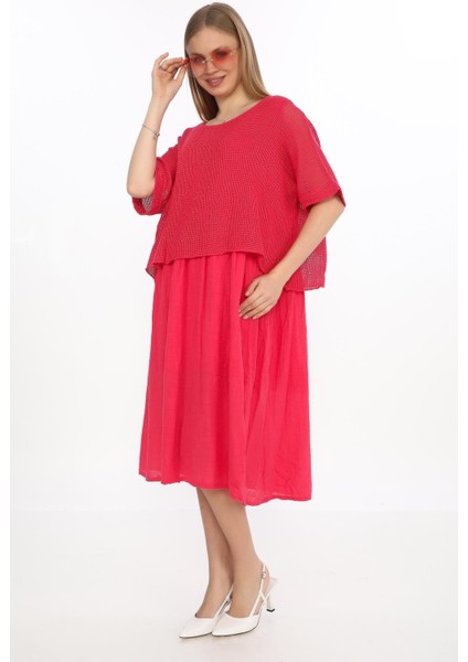 Italyan Müslin Keteni Üstü File Bluzlu Astarlı Tek Parça Elbise fiyatları