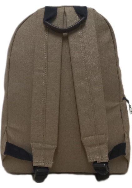 Kanvas Kumaş Camel Unisex Sırt Çantası +Cüzdan+Anahtarlık