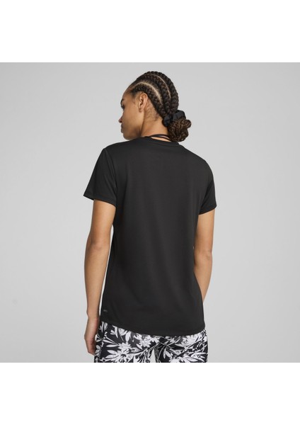 Tad Essentials Crew Kadın Siyah Yuvarlak Yaka Tişört