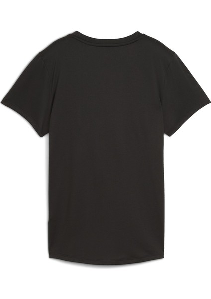Tad Essentials Crew Kadın Siyah Yuvarlak Yaka Tişört