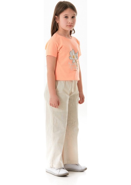 Beli Lastikli Cepli Kız Çocuk Keten Pantolon indirimleri