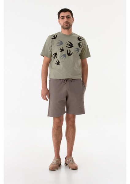 A Nakışlı Beli Bağlamalı Cepli Şort fırsatları