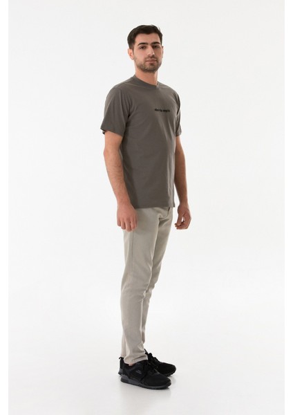 Kabartma Baskılı Bisiklet Yaka Tişört modelleri