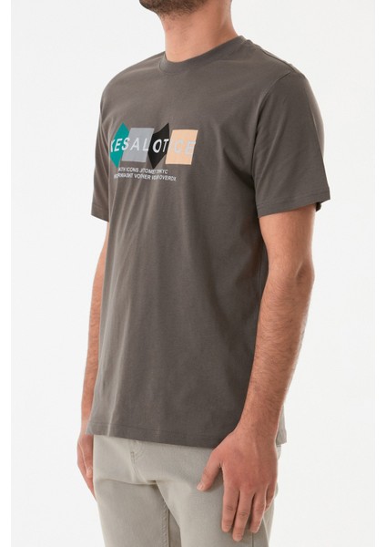 Baskılı Bisiklet Yaka Tişört indirimleri