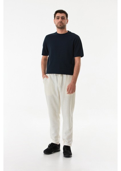 Fitilli Beli Bağlamalı Duble Paça Jogger Pantolon