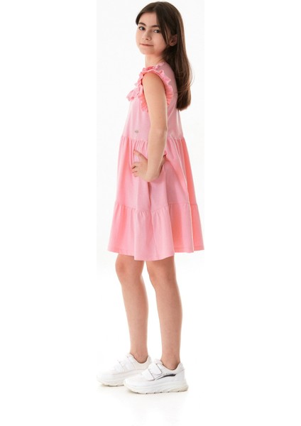 Yakası Güpürlü Kız Çocuk Elbise modelleri