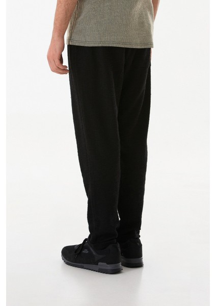 Fitilli Beli Bağlamalı Duble Paça Jogger Pantolon