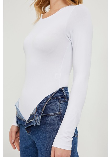 Bisiklet Yaka Bodysuit fırsatları