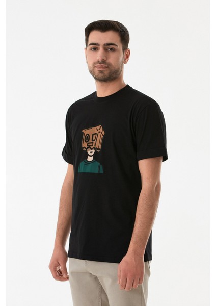 Dijital Baskı Bisiklet Yaka Tişört