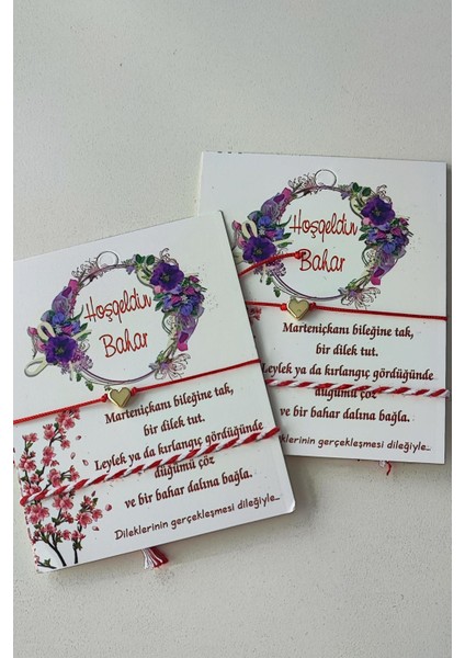 (2 Adet) Nazar Boncuklu Şans Bilekliği Marteniçka (Ayrı Ayrı Kartlıdır)