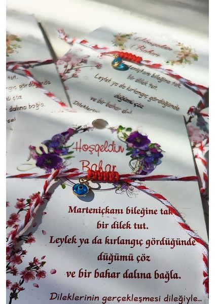 (2 Adet) Nazar Boncuklu Şans Bilekliği Marteniçka (Ayrı Ayrı Kartlıdır) fiyatları