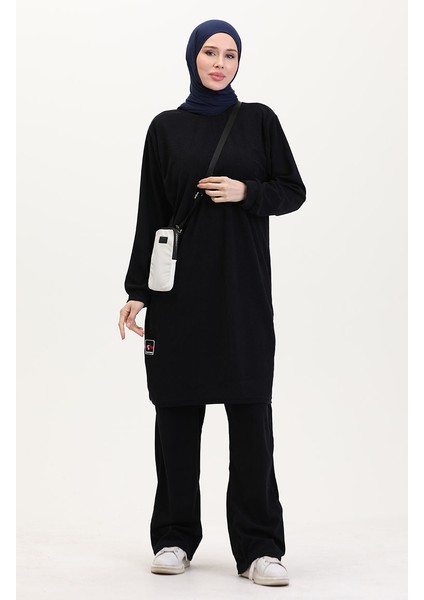Tunik Pantolon Ikili Takım 0565-05 Lacivert