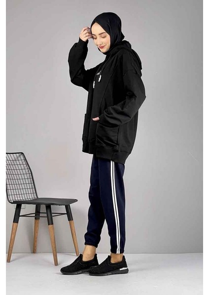 Şerit Detaylı Eşofman Altı 1073-04 Lacivert modelleri