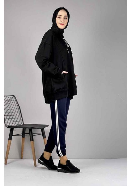 Şerit Detaylı Eşofman Altı 1073-04 Lacivert indirimleri