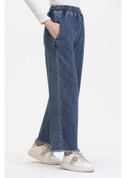 Beli Lastikli Kot Pantolon 1793L-01 Mavi fiyatları