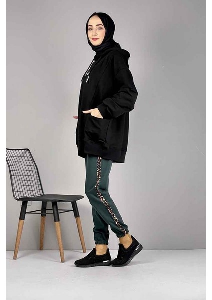 Şerit Detaylı Eşofman Altı 1073-05 Yeşil fiyatları