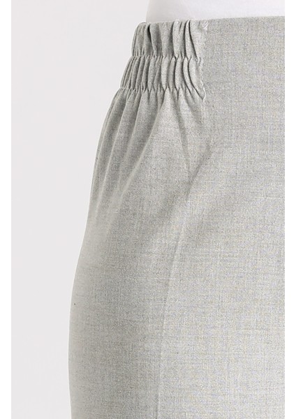 Beli Lastikli Pantolon 1983A-01 Gri