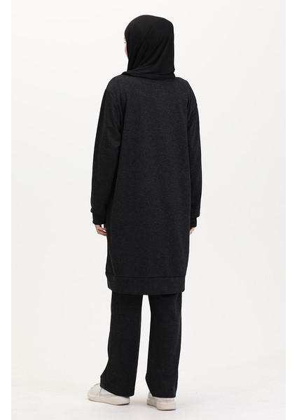 Taşlı Tunik Pantolon Ikili Takım 0569-02 Füme indirimleri