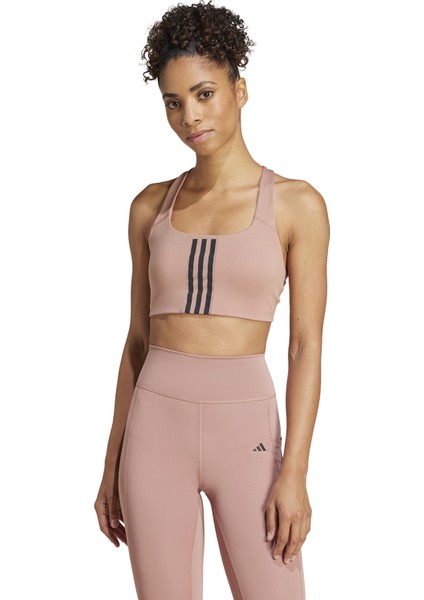 Performance JI7989 Powerimpact Training Medium-Support 3-Stripes Bra