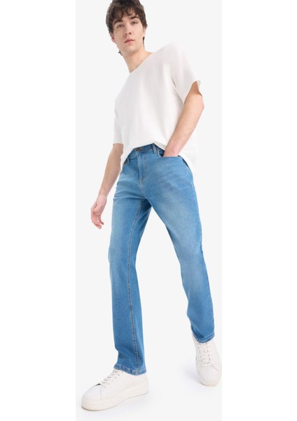 Sergio Regular Fit Normal Kalıp Normal Bel Boru Paça Jean Pantolon E7024AX25SP