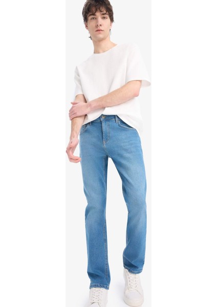 Sergio Regular Fit Normal Kalıp Normal Bel Boru Paça Jean Pantolon E7024AX25SP