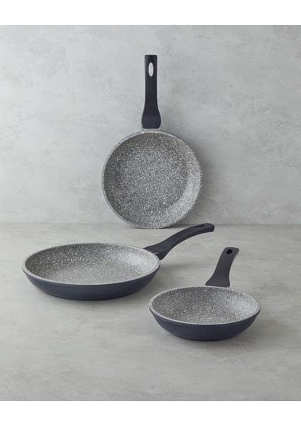 Costa Nuovo Premium 3'lü Tava Seti 20-24-28 cm Gri