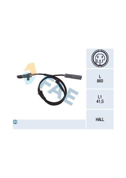 15840006 Abs Sensörü Arka Bmw E39 96-03 Kampanya FAE-78009