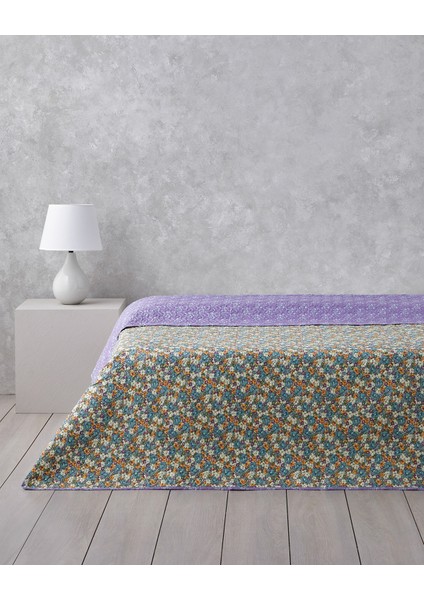 Fiore Viola Çift Kişilik Çok Amaçlı Örtü 200X220 cm Mor
