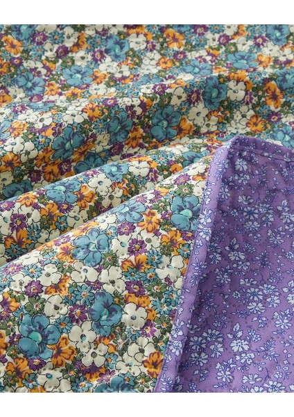 Fiore Viola Çift Kişilik Çok Amaçlı Örtü 200X220 cm Mor