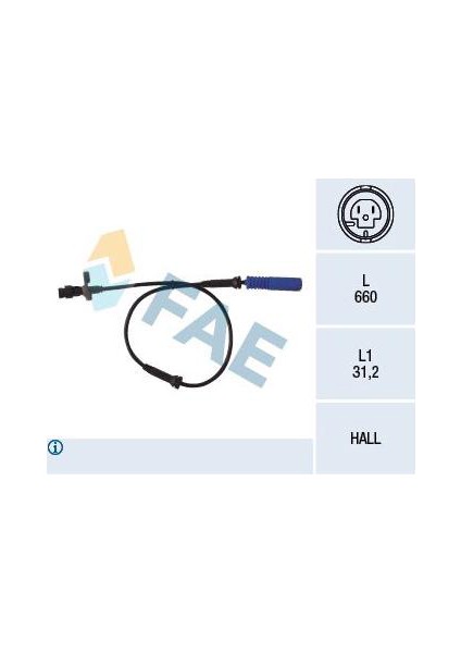 15840007 Abs Sensörü Ön Bmw E39 96-98 FAE-78045