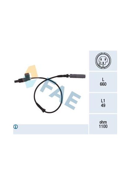 15840001 Abs Sensörü Ön Bmw E36 90-99 FAE-78023