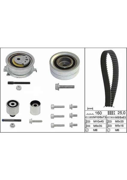 114373 Triger Seti Vag A1 A3 A4 A5 A6 Cad3-4 Craft Go5-6 Jet4 00- INA-530055010