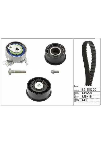 40020025 Triger Seti Opel Ast.f-G Cor.b Vec.b 94- INA-530007810