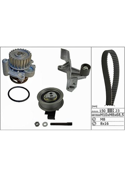 530054630 Triger Seti + devirdaim Vag A4 A6 Passat 95- INA-530054630