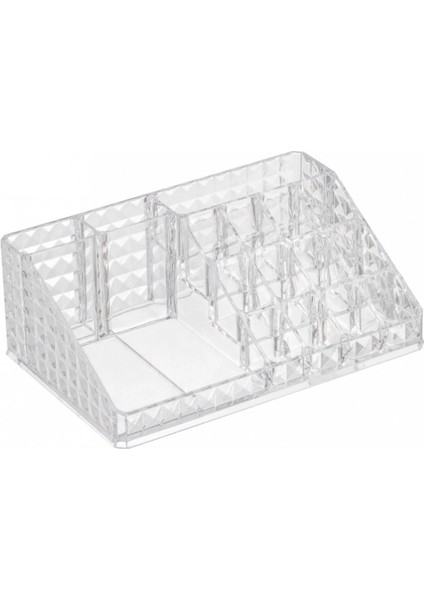 Diamond Şeffaf 16 Bölmeli Çok Amaçlı Makyaj Organizeri