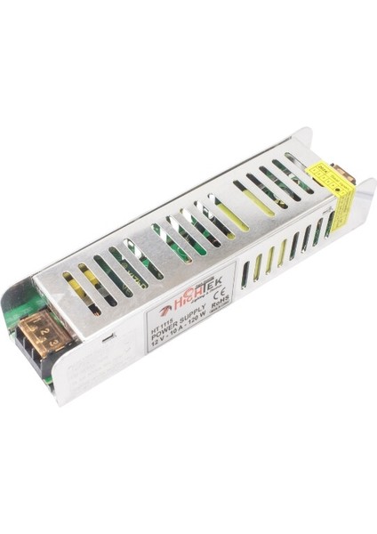 HT-1106 12V 10A İnce Metal Kasa Adaptör - LED Driver