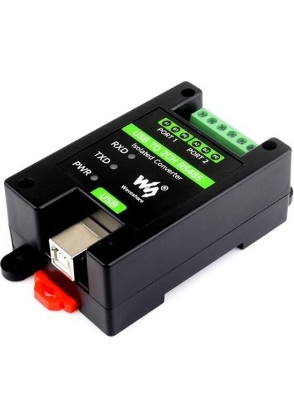 Endüstriyel Usbden 2 Kanal RS485 Izole Dönüştürücü - Orijinal FT2232HL Çip
