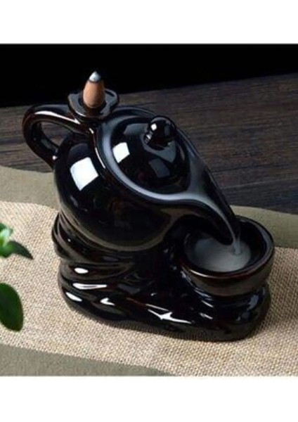 Dekoratif Çaydanlık Tasarımlı Geri Akış Şelale Tütsülük - Videolu Gösterim