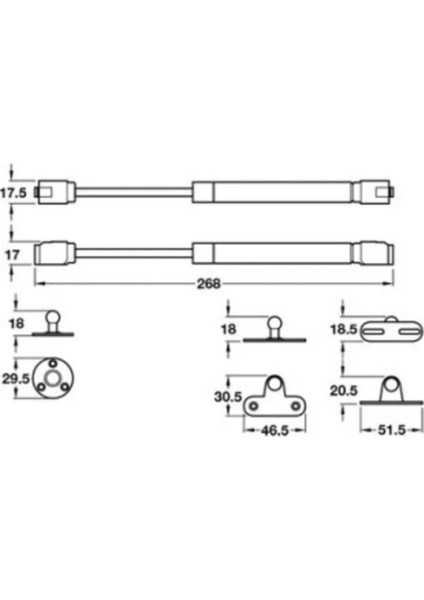 Gazlı Piston Mutfak 100 N