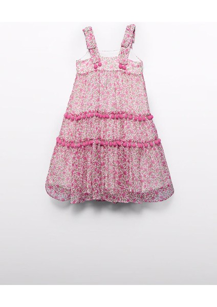 Abel&lula Kız Çocuk Çiçekli Şifon ELBISE_MNVS5055 fiyatları