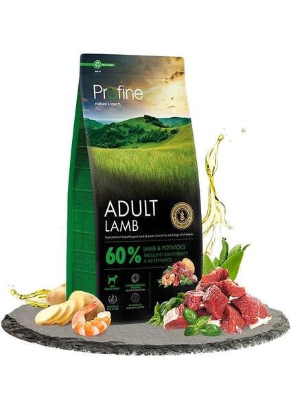 Tahılsız Glutensiz Kuzu Etli Yetişkin Köpek Maması 12 kg