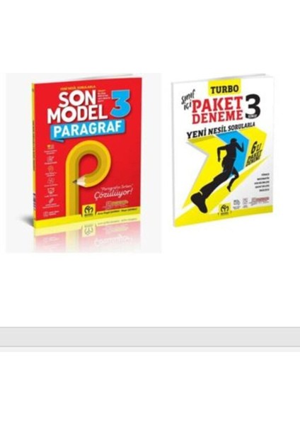 3. Sınıf Son Model Paragraf + Turbo Paket Deneme Set