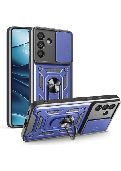 Samsung Galaxy A36 Kılıf Kamera Korumalı Yüzüklü Pars Tank Kapak
