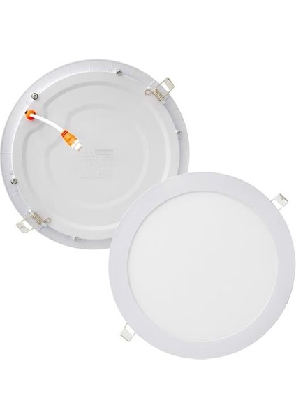 Horoz Slim-18 18 Watt 6400K 205 mm Smd LED Siva Alti Beyaz Spot Panel (2li̇ PAKET)(056-003-018)