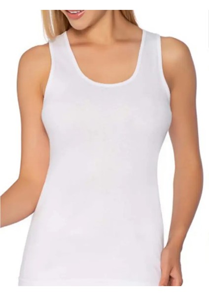 Kadın Atlet Gümüş Kalın Askılı (3ADET)