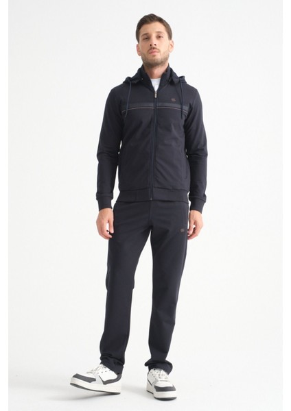 Deluxe Rahat Form Lacivert Erkek Eşofman Takımı Klasik Paça Mevsimlik indirimleri
