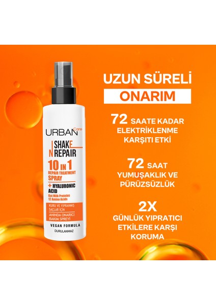 Shake N Repair 10-In-1 Onarıcı Etkili Durulanmayan Saç Bakım Spreyi 200 Ml-Vegan