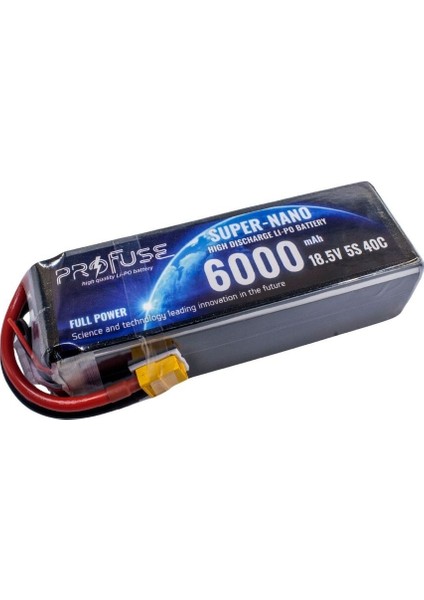 18,5V 5s 6000MAH 40C Lipo Batarya